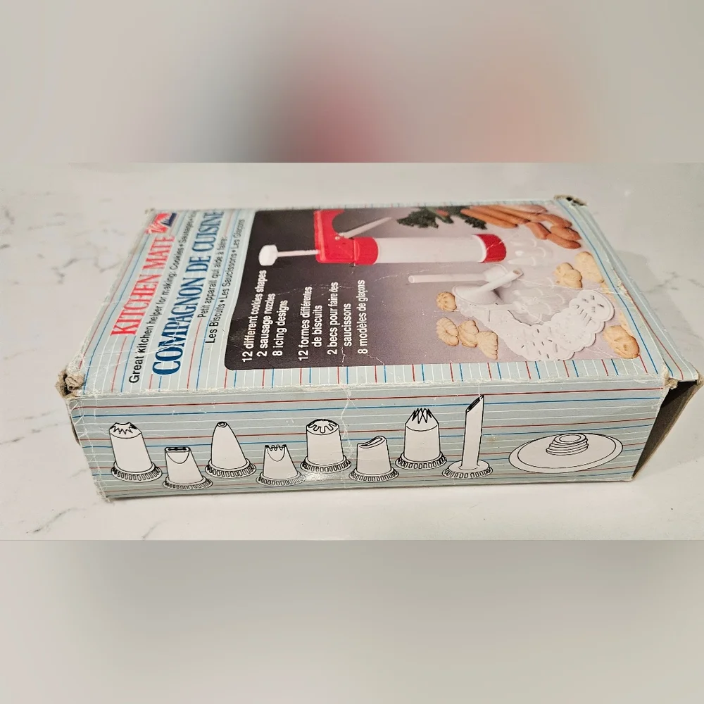 Vintage Cookie And Icing Press Kitchen Mate Multi Use Tool